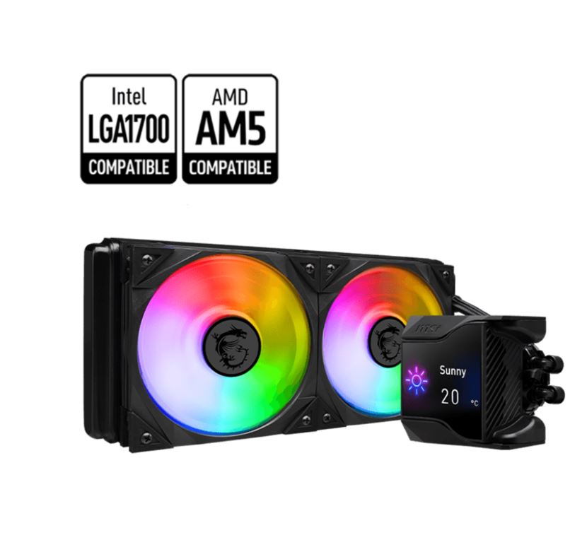 4711377134798 MSI MPG CORELIQUID D240 Liquid CPU Cooler, LGA 1700 / 1200 / 1156 / 1155 / 1151 / 1150 , AM5 / AM4, TR4 / sTRX4