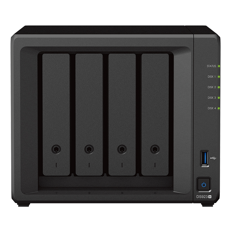 4711174724451 Synology DiskStation DS923+ 4-Bay AMD Dual Core CPU, 4GB RAM, 2xGbE NAS 2 x USB3.2, 1 x eSATA, 3Y WTY (DS920+ Replacement)