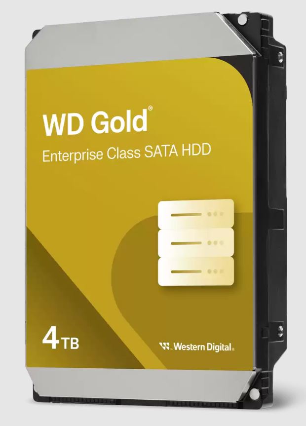 718037899909 Western Digital Gold 4TB 3.5" Enterprise Class SATA 6 Gb/s HDD 7200 RPM Cache Size  256MB 5-Year Limited Warranty
