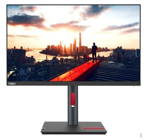 196380976803 LENOVO ThinkVision P24h-30 23.8"/24" QHD USB-C Docking Monitor 2K 2560x1440 16:9 IPS Height Adjustable Tilt Swivel Pivot DP HDMI USB-C LAN USB3.2 Hub
