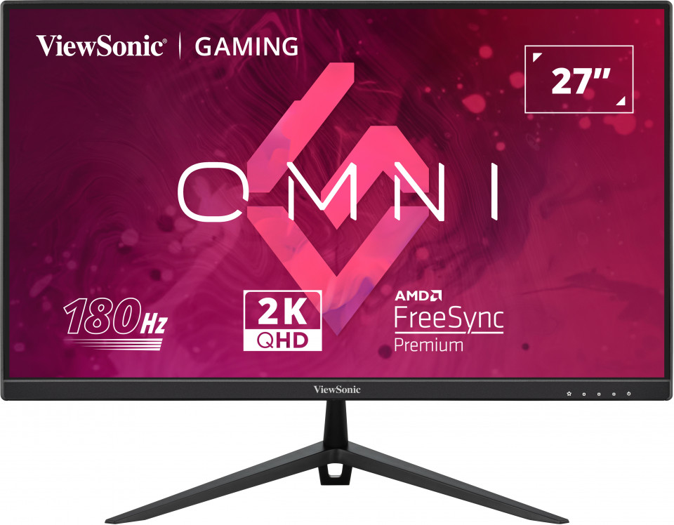 766907019285 ViewSonic VX2728-2K 27" 2K QHD 2560 x 1440, 0.5ms, 180hz Super Clear IPS, HDR10, DP, HDMI, Adaptive Sync, VESA, Speakers Office  Gaming Monitor