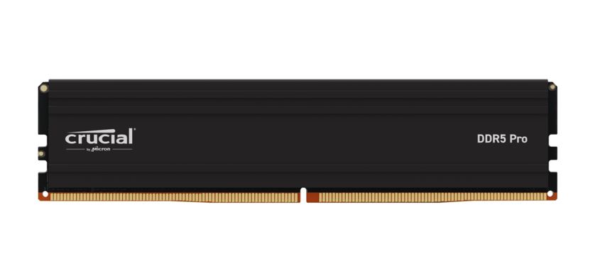 649528937711 Crucial Pro 32GB (1x32GB) DDR5 UDIMM 5600MHz CL46 Black Heat Spreader Support Intel XMP AMD Ryzen for Desktop PC Gaming Memory