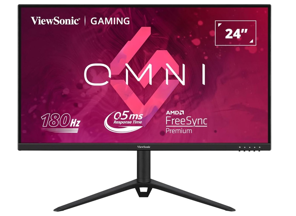 766907019261 ViewSonic 24” 180Hz 0.5ms, Fast IPS, Crisp Image and Smooth play. VESA Clear MR certified, Freesync, Adaptive Sync, Speakers, HDMI  DP Gaming Monitor