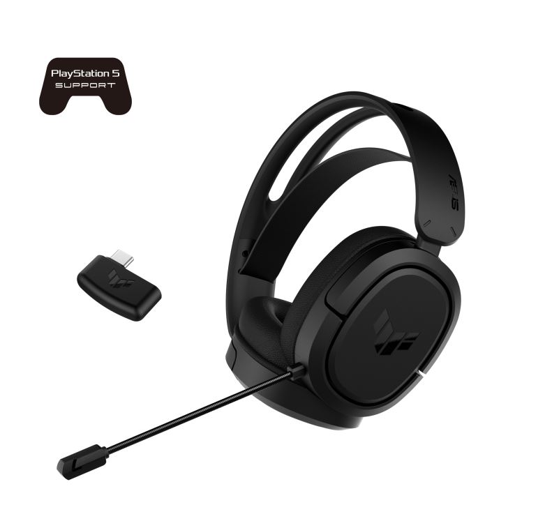 4711081173960 ASUS TUF Gaming H1 Wireless Headset, 7.1 Surround Sound, Compatibility with PCs, Macs, PlayStation 5, Nintendo Switch, Tablets, Smar tphone