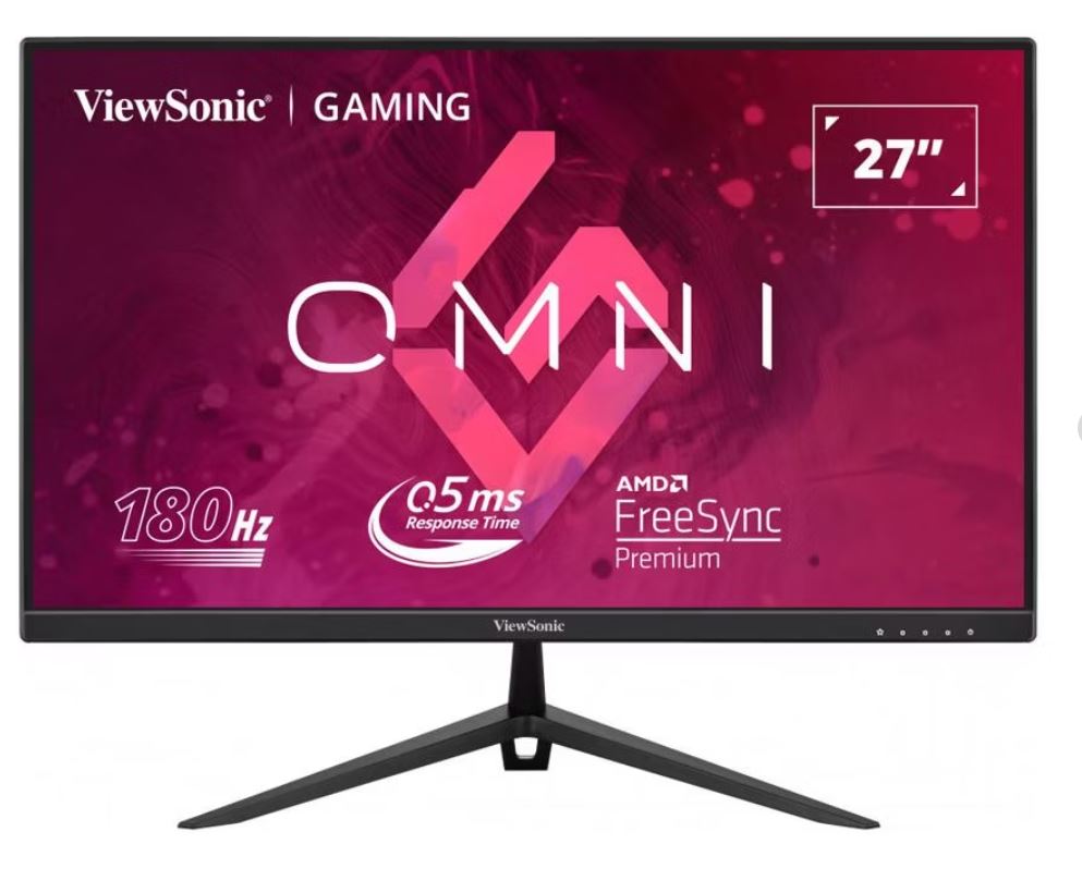 766907019278 ViewSonic 27"180Hz 0.5ms, Fast IPS, Crisp Image  Smooth play. VESA Clear MR certified, Freesync, Adaptive Sync, Speakers, VX2728 Gaming Monitor