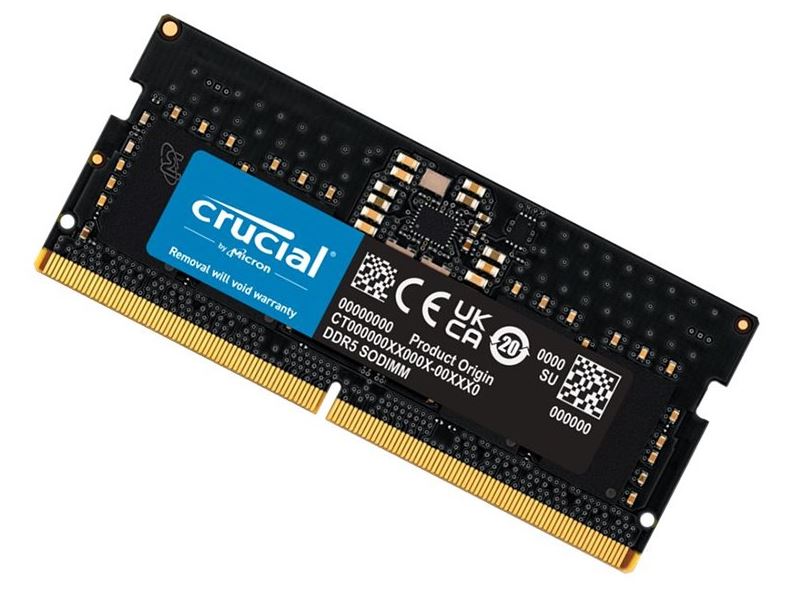 649528937995 Crucial 8GB (1x8GB) DDR5 SODIMM 5200MHz C42 1.1V Notebook Laptop Memory
