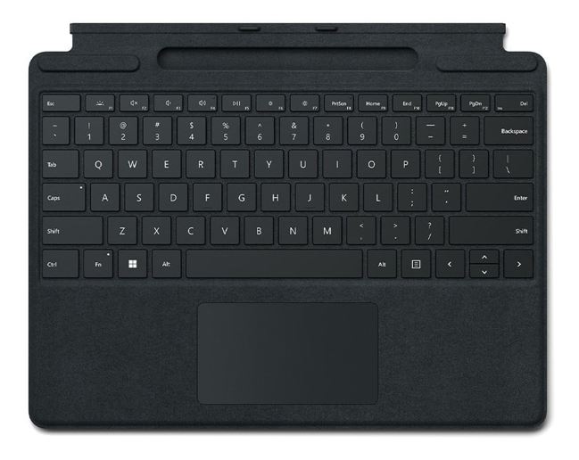 889842780604 Microsoft Surface Pro 8/9/X/10/11 Business Signature Mechanical  Backlit Key Large Type Cover Keyboard Black (No Pen)