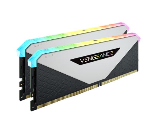 840006650485 (LS) Corsair Vengeance RGB RT 16GB (2x8GB) DDR4 3200MHz C16 16-20-20-38 White Heatspreader Desktop Gaming Memory for AMD