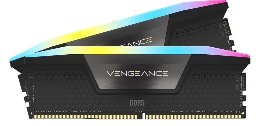 840006679653 Corsair Vengeance RGB 32GB (2x16GB) DDR5 UDIMM 6000MHz C36 1.4V Desktop Gaming Memory Black Mac