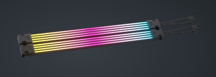 840006662211 Corsair ARGB PSU Cable Strips