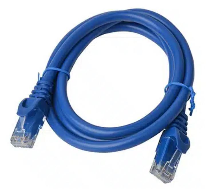 754523500393 8Ware CAT6A Cable 1.5m - Blue Color RJ45 Ethernet Network LAN UTP Patch Cord Snagless