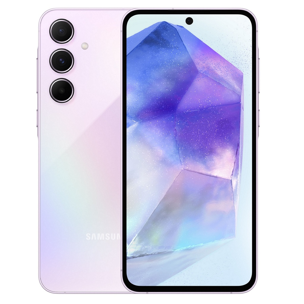 8806095532325 Samsung Galaxy A55 5G 128GB- Awesome Lilac*AU STOCK*, 6.6", Full HD+, 120Hz, 8GB/128GB, 50MP/32MP, Single + eSIM, 5000mAh,2 Years Warranty
