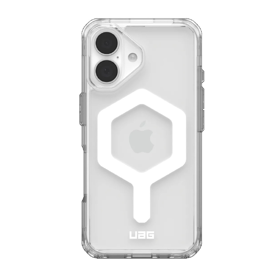 840283915130 UAG Plyo MagSafe Apple iPhone 16 Plus (6.7") Rugged Case - Ice/White (114479114341), 16ft. Drop Protection (4.8M), Armored Shell, 10 Years Warranty