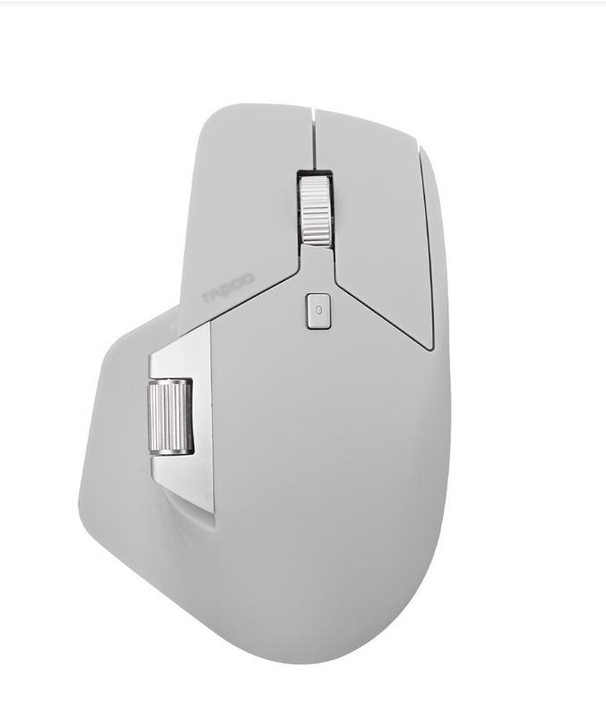 6940056129161 RAPOO MT760L Grey White Multi-mode Wireless Mouse -Switch between Bluetooth  5.0 and 2.4G -adjust DPI from 800 to 4000