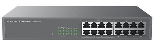 6947273704621 Grandstream IPG-GWN7702P 16-port switch with 8 POE ports, Budget-friendly