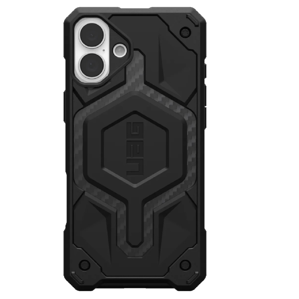 840283914454 UAG Monarch Pro Apple iPhone 16 Plus (6.7") Rugged Case - Carbon Fiber (114455114242), 25ft. Drop Protection(7.6M), 10 Years Warranty
