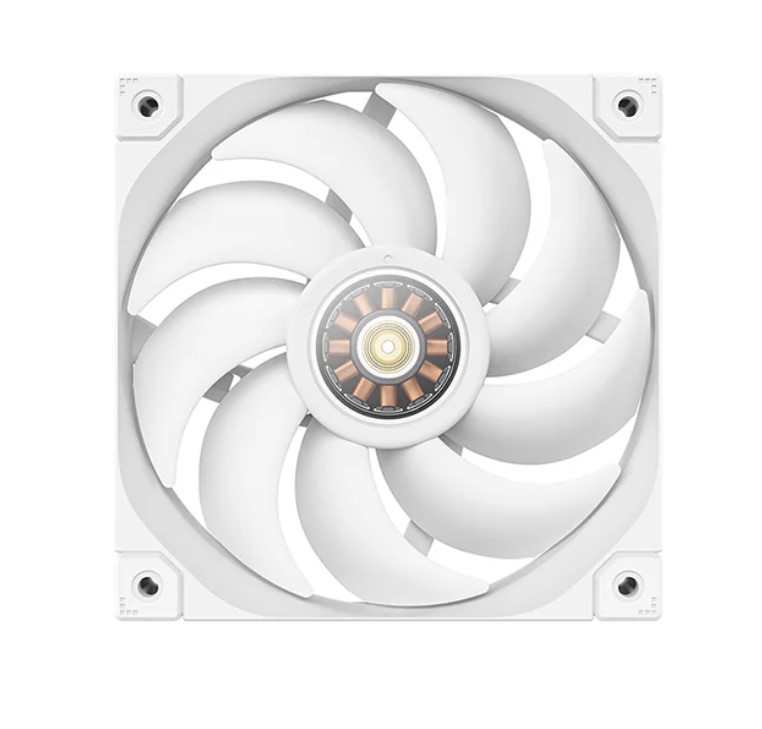 6933412710769 DeepCool FT12 White High-Performance Cooling 120mm Fans,  500-2150RPM, Low Operation Noise, High End Material