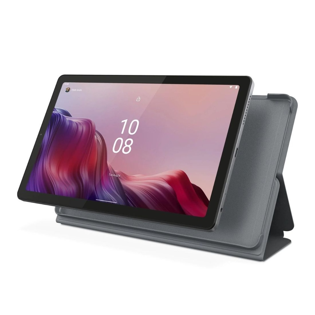 196802988605 Lenovo Tab M9 Folio Case - Grey (ZG38C04869), All Around Protection, Brimless Style,Dual Mode Stand, Protective Film Include, 1 Year Warranty
