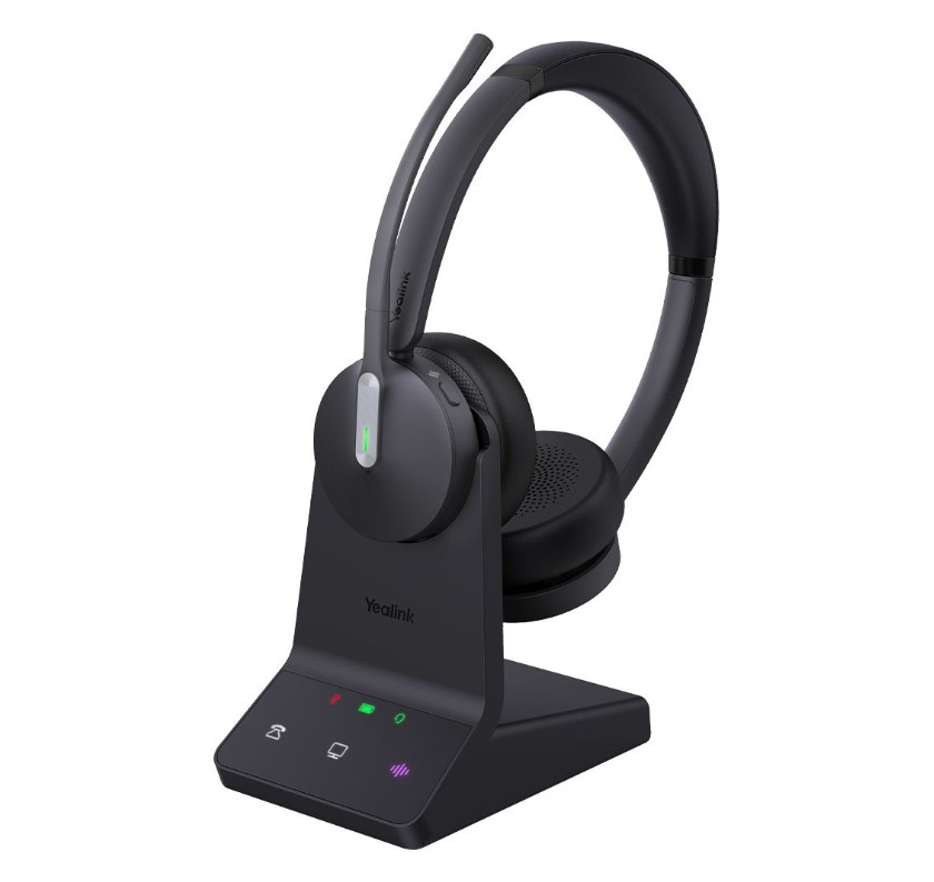 6938818319585 Yealink WH64 Dual UC DECT Wireless Headset, DECT  Bluetooth Wireless Technology,3-Mic Noise Cancellation,UC Certified, Charging Stands, Carrying Bag
