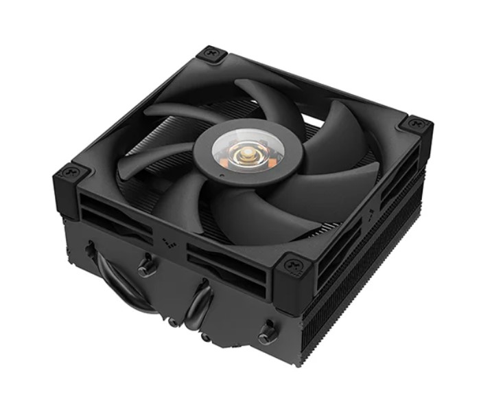 6933412728795 DeepCool AN400 Black Top Flow Low-Profile Air Cooler, 150W Cooling Power, 4 Heat Pipe, Full ITX Motherboard Compatibility, Intel LGA1700/1200/1151/115