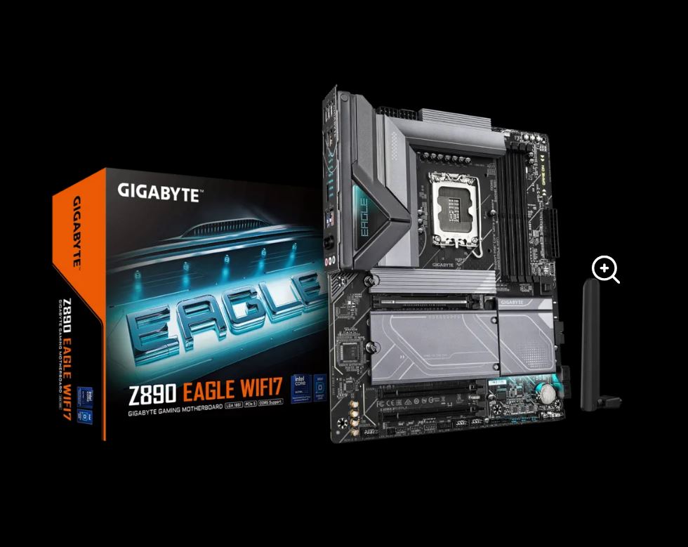 4719331864927 Gigabyte Z890 EAGLE WIFI7 Intel LGA 1851 ATX Motherboard, 4x DDR5 ~256GB, 3x PCI-E x16, 4x M.2, 4x SATA,  5x USB 3.2, 1x USB-C, 4x USB 2.0