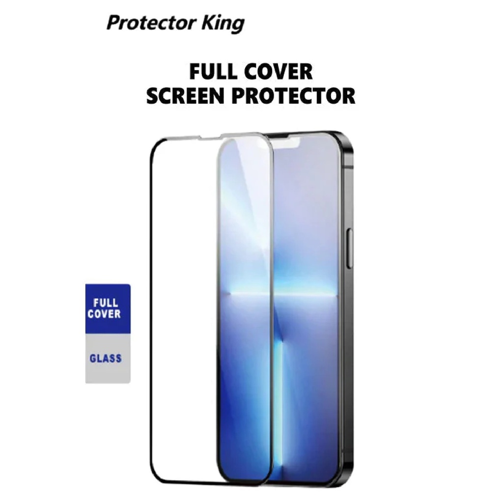 6976552042352 Protector King Apple iPhone 16 Pro Max (6.9") Tempered Glass Screen Protector : Full Coverage, 9H Surface Hardness, Bubble-Free, Anti-Fingerprint