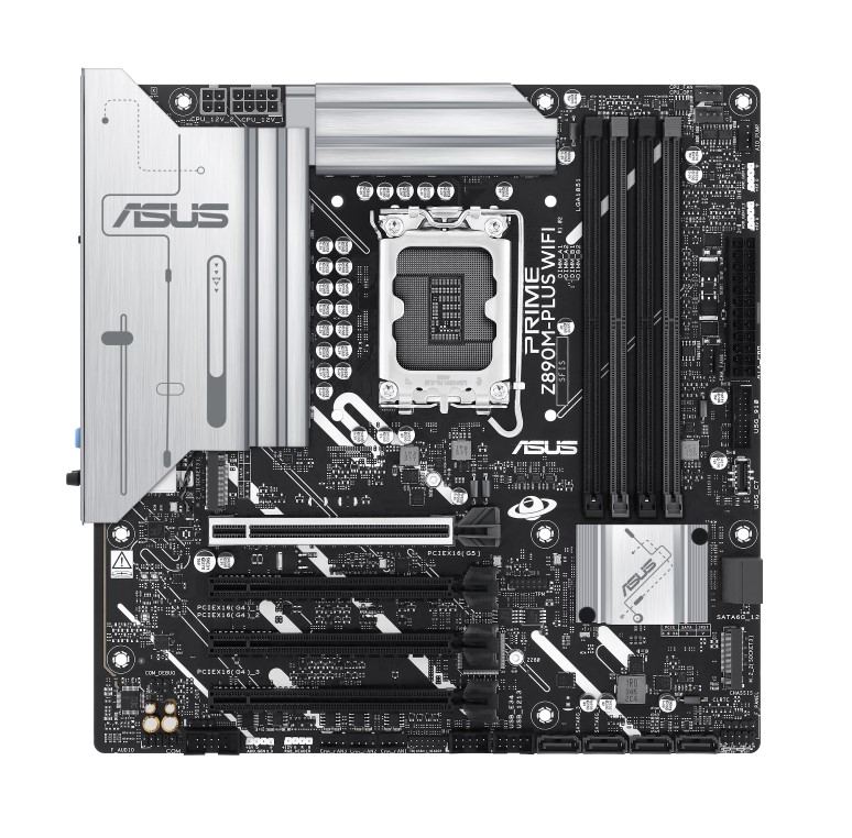 4711387755440 ASUS PRIME Z890M-PLUS WIFI-CSM LGA1851 mATX Motherboard 192GB, 4x DDR5, 1 x PCIe 5.0 x16 slots, 3 x M.2 slots, 6 x SATA 6Gb/s