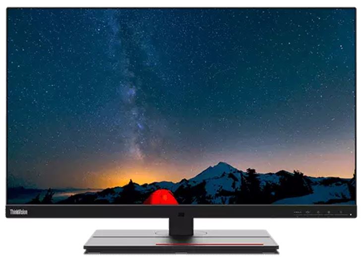 195713542968 LENOVO ThinkVision P27U-20 27" 60Hz UHD IPS Monitor 4K 3840 x 2160 16:9 4ms IPS Height Adjustable Tilt Pivot Swivel HDMI DP RJ45 USB VESA 3yr wty