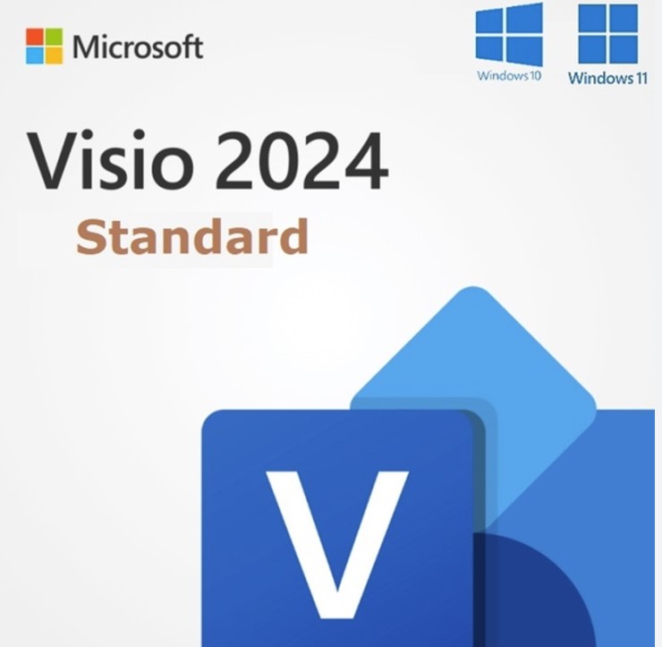 EP2-07167 Microsoft ESD - Visio Standard 2024(Available on Leader Cloud, Keys available instantly)