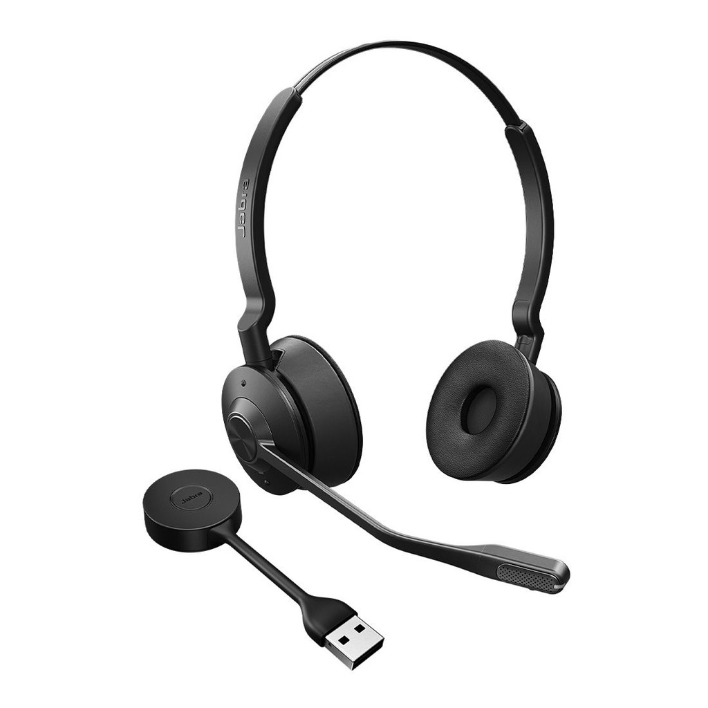 SPJ-E55-SE-S-UC Jabra Engage 55 SE, Stereo, Link400a, UC DECT Headset, 150m Wireless Range, Noise Cancelling, Flexible, Portable, Durable, Lightweight, Busylight
