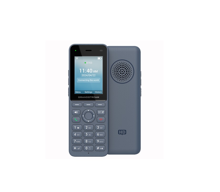 6947273705147 Grandstream WP826 Cordless Wi-Fi IP Phone with Integrated Dual-Band Wi-Fi, 12-Hour Talk Time, 3 SIP Accounts, 3 Lines, HD Voice, Bluetooth