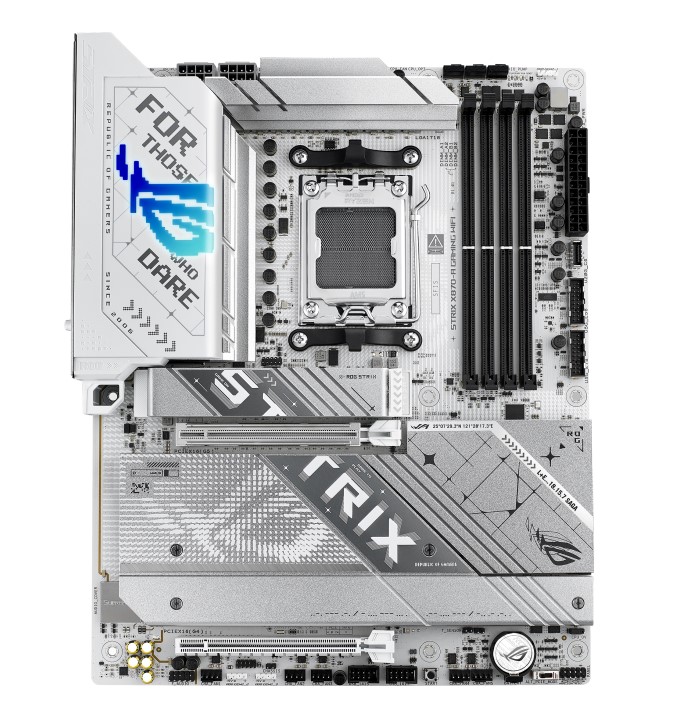 4711387737866 ASUS AMD ROG STRIX X870-A GAMING WIFI (AM5) ATX Motherboard 4x DDR5 192GB, 1x PCIe 5.0 x16 slot, 4 x M.2 slots, 2x SATA, Wi-Fi 7, 1 x HDMI, 1 x DP
