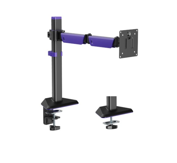 6956745182331 Brateck LDT89-C012 Amethyst Articulating Gaming Monitor Arm Matte Black(new)