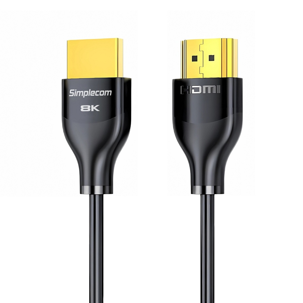 9350414003090 Simplecom CAH510 Ultra High Speed HDMI 2.1 Cable 48Gbps 8K@60Hz Slim Flexible 1M