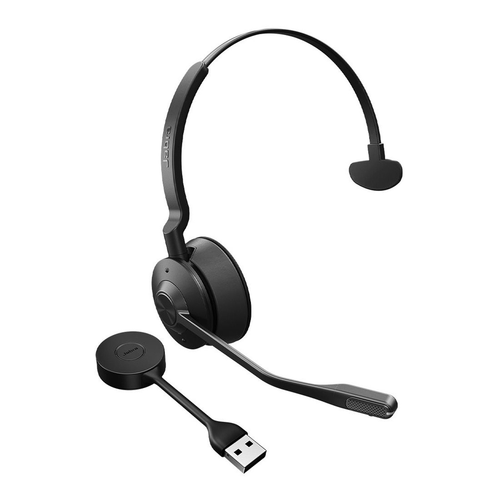 SPJ-E55-SE-M-UC Jabra Engage 55 SE, Mono, Link400a, UC DECT Headset, 150m Wireless Range, Noise Cancelling, Flexible, Portable, Durable, Lightweight, Busylight
