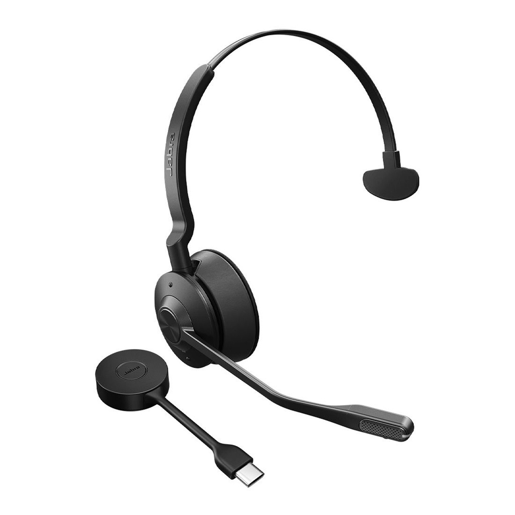 SPJ-E55-SE-M-UC-C Jabra Engage 55 SE, Mono, Link400c, UC DECT Headset, 150m Wireless Range, Noise Cancelling, Flexible, Portable, Durable, Lightweight, Busylight