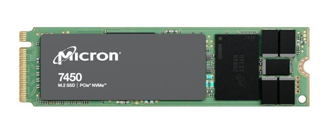 649528924315 Micron 7450 Pro 480GB Gen4 NVMe Enterprise SSD 2280 M.2 5000/700 MB/s R/W 280K/40K IOPS 800TBW 1DWPD 2M hrs MTTF Server Data Centre 5yrs