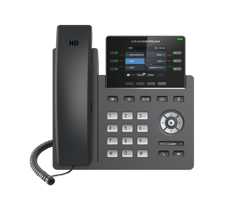 6947273702832 *LS* Grandstream GRP2613 6 Line IP Phone, 3 SIP Accounts, 320x240 Colour Screen, HD Audio, Powerable Via POE *LAST STOCK*