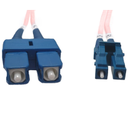 FL.OS2LCSC5MP 5m LC-SC OS1 / OS2 Singlemode Fibre Optic Cable: Salmon Pink