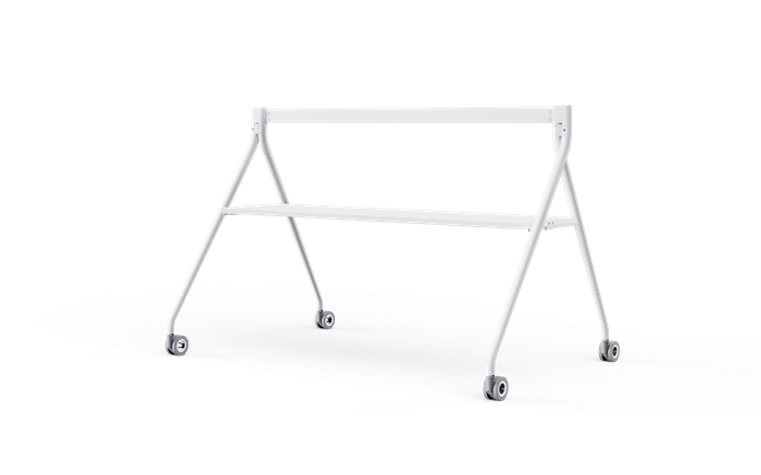 6938818316454 Yealink Floorstand for MeetingBoard 86" with Tray,Perfect fit for Yealink MeetingBoard 86",Wheeled for easy transport Stable, White, EOS