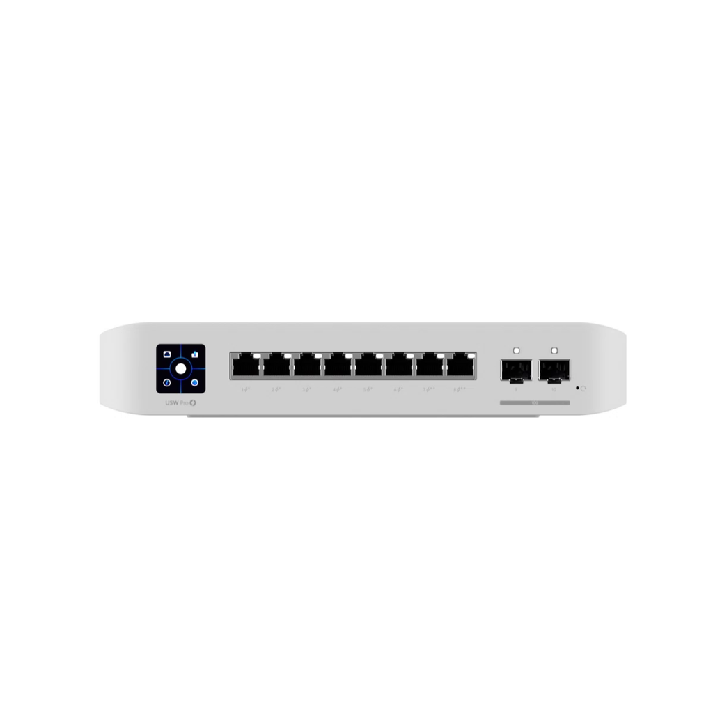 810084692875 Ubiquiti UniFi Network, Switch, 8-Port, POE 120W, (6) GbE PoE+ Ports, (2) GbE PoE++ Ports, (2) 10G SFP+ Ports, Layer 3, Wall Mount, 2Yr Warr