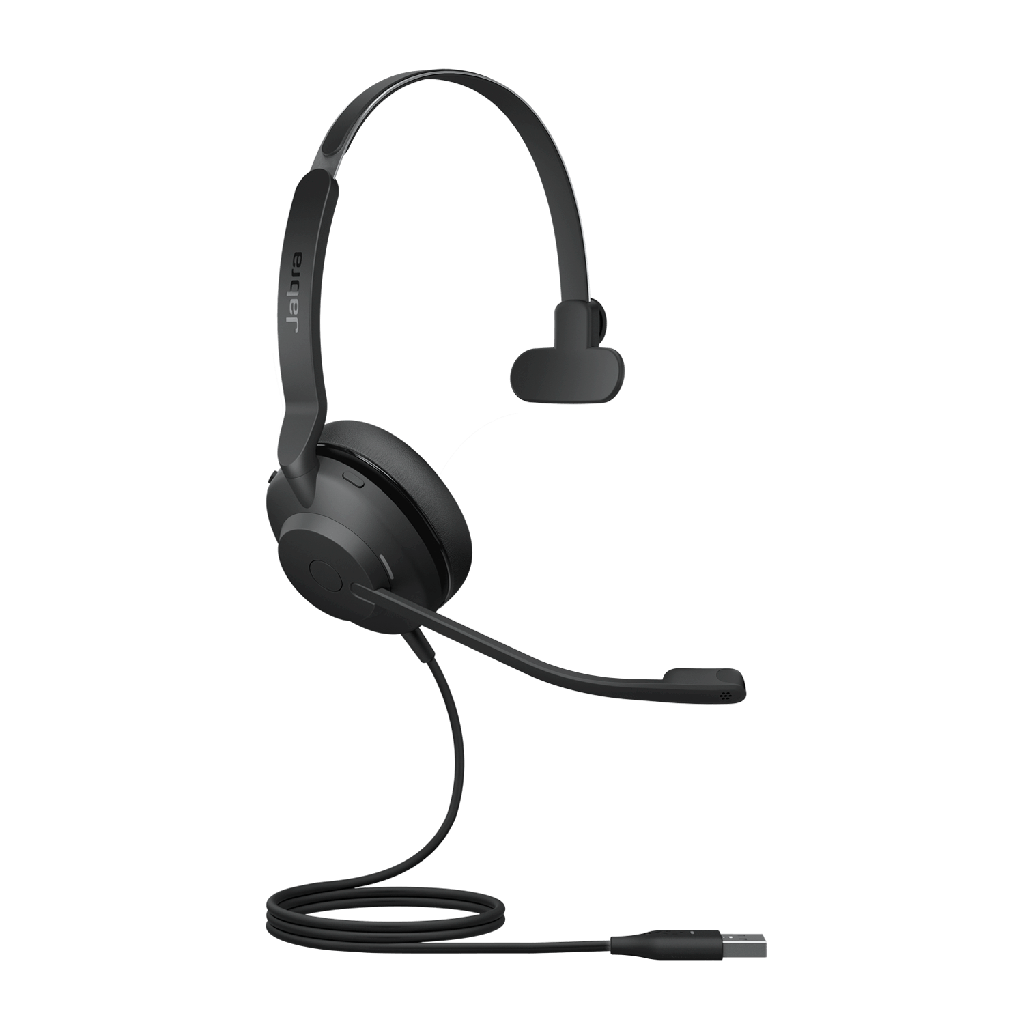SPJ-EVL2-30SE-M-UC-A Jabra Evolve2 30 SE Wired USB-A UC Mono Headset, Lightweight  Durable, Noise Isolating Ear Cushions, Plug-and-play, 2-Mic Technology, 2Yr Warranty