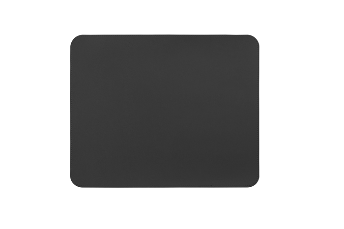 6956745180788 Brateck MP07-1-B Single-Sided PVC Leather Mouse Pad Black(LS)