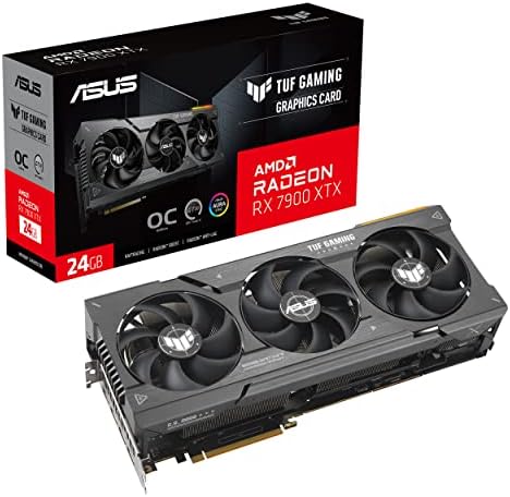 TUF-RX7900XTX-O24G-GAMING ASUS TUF Gaming Radeon RX 7900 XTX OC Edition, 24GB HDMI / DUAL DP