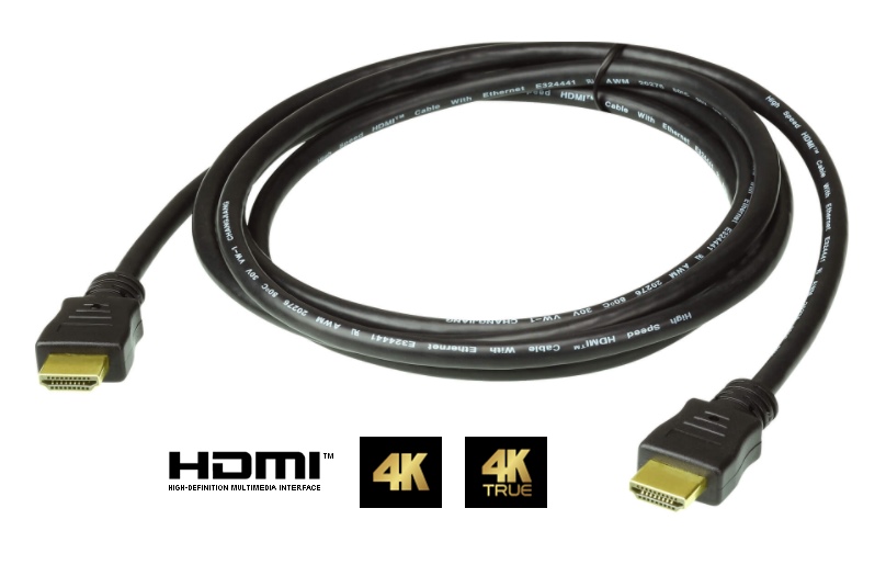 2L-7D05H-1 Aten Premium 5m High Speed HDMI Cable with Ethernet, up to 4096 x 2160 @60Hz, HQ tinned copper wire to resist interference with Gold-plated connectors