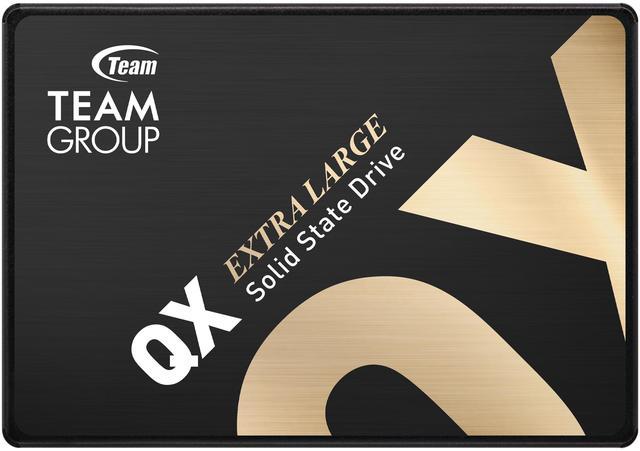 T253X7004T0C101 TEAMGROUP QX 2.5 SSD(4TB)uses the latest 3D QLC flash memory. It supports SLC Caching  technology, and read/write speed 560/500MB