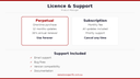 Licence & Support