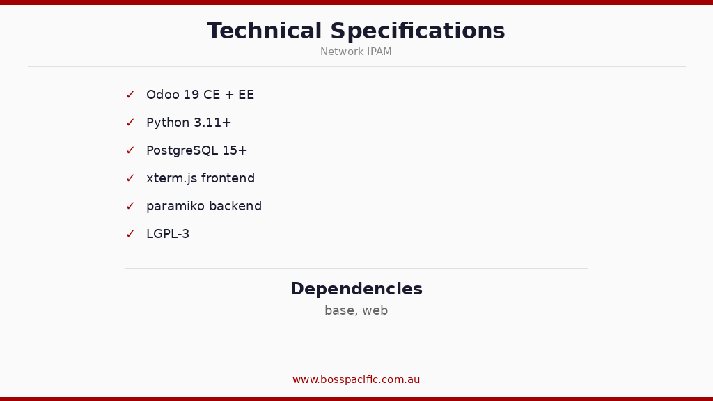Technical Specs