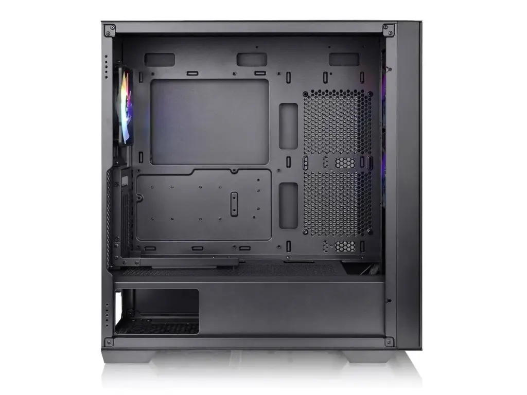 Thermaltake CA-1S4-00M1WN-00 Divider 370 Tempered Glass ARGB Mid Tower ATX Case Black Edition