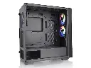 Thermaltake CA-1S4-00M1WN-00 Divider 370 Tempered Glass ARGB Mid Tower ATX Case Black Edition